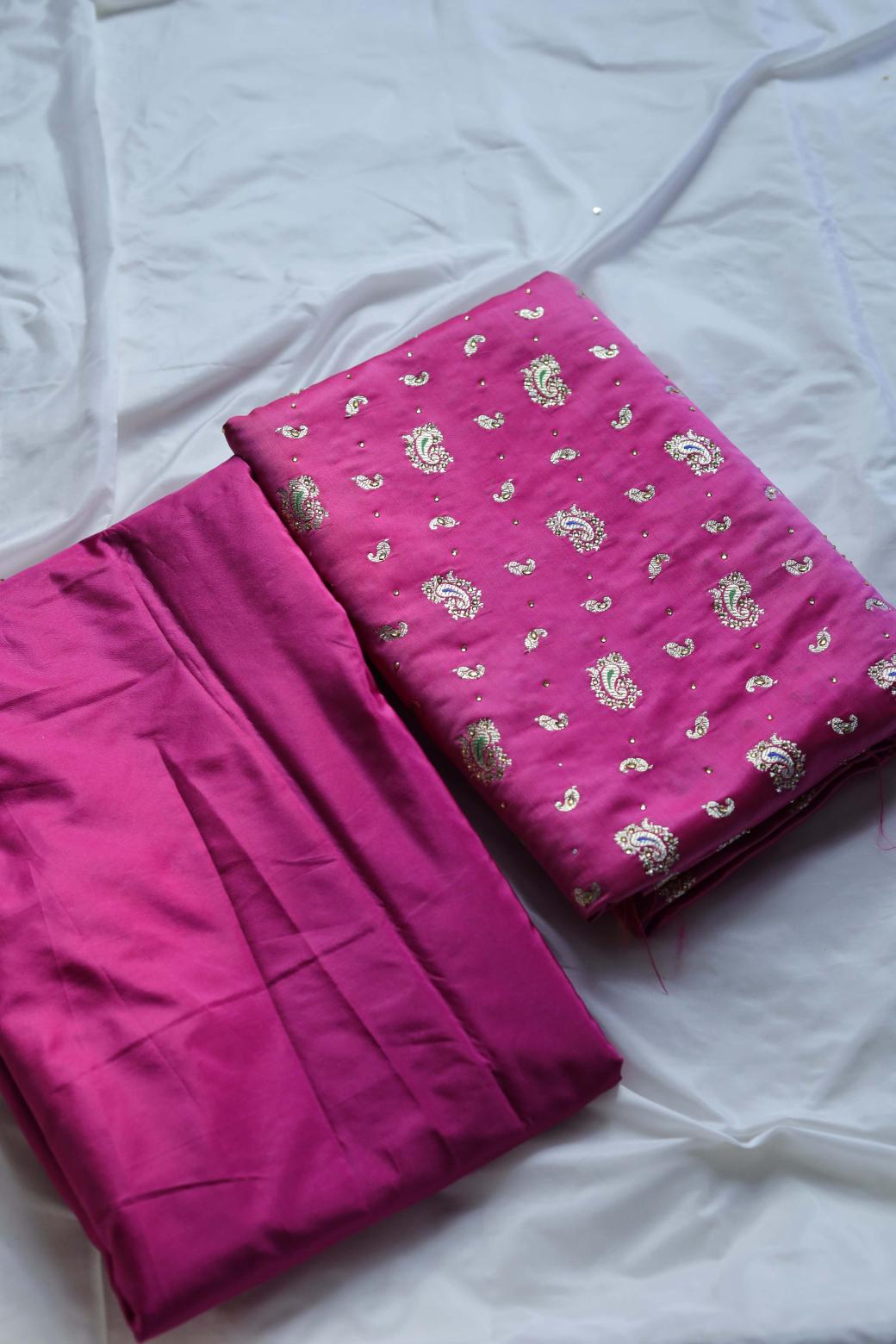 PINK COLOUR PURE POTT SILK BANARASI GHARARA