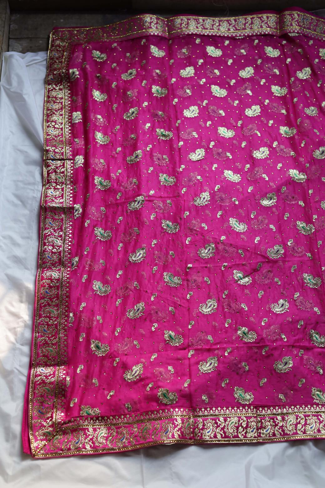 PINK COLOUR PURE POTT SILK BANARASI GHARARA