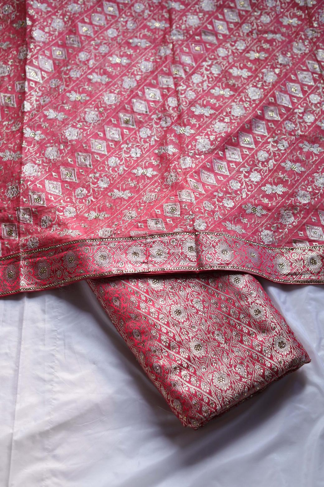 GAJRI COLOUR PURE KIMKHAB BANARASI GHARARA