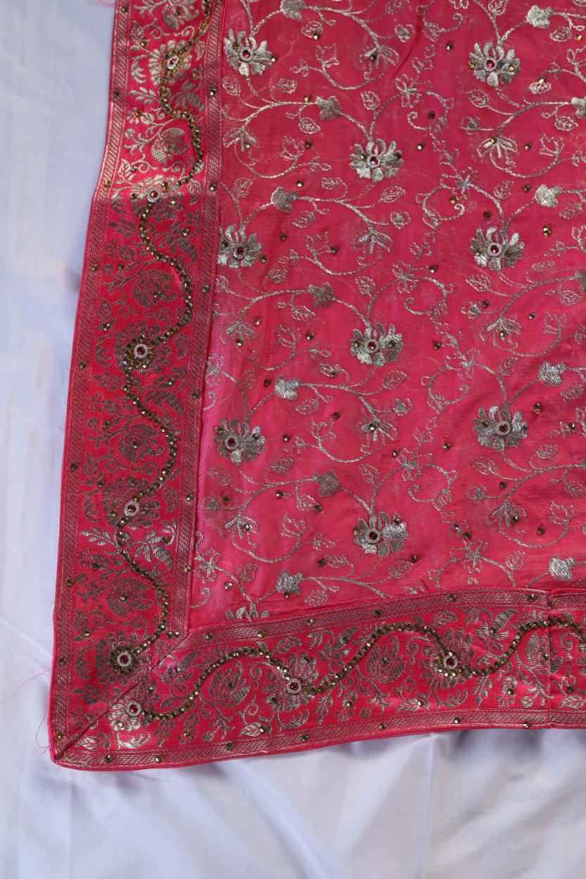 GAJRI COLOUR PURE KIMKHAB BANARASI GHARARA