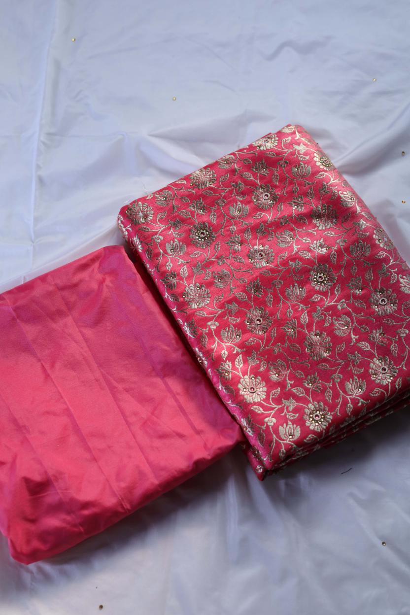 GAJRI COLOUR PURE KIMKHAB BANARASI GHARARA
