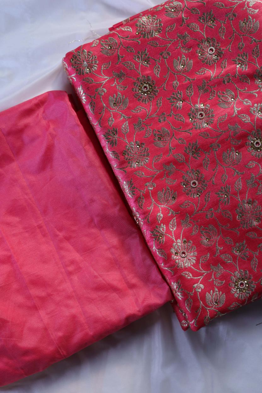 GAJRI COLOUR PURE KIMKHAB BANARASI GHARARA