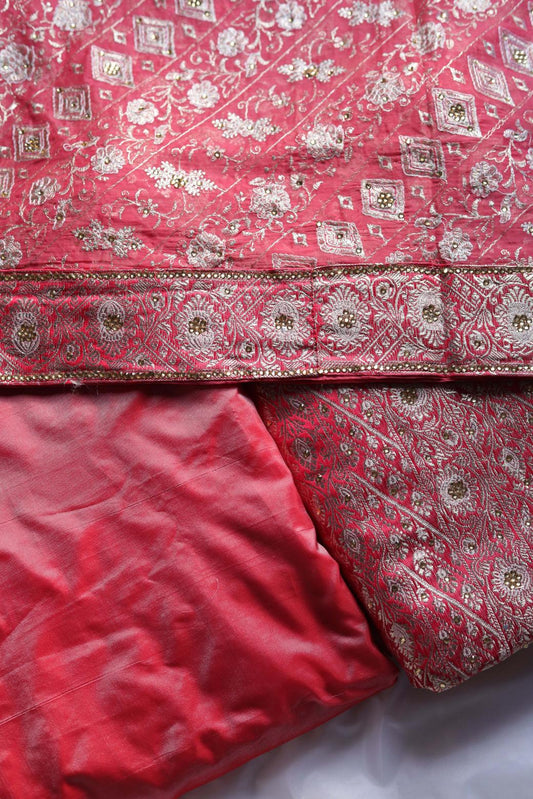 GAJRI COLOUR PURE KIMKHAB BANARASI GHARARA