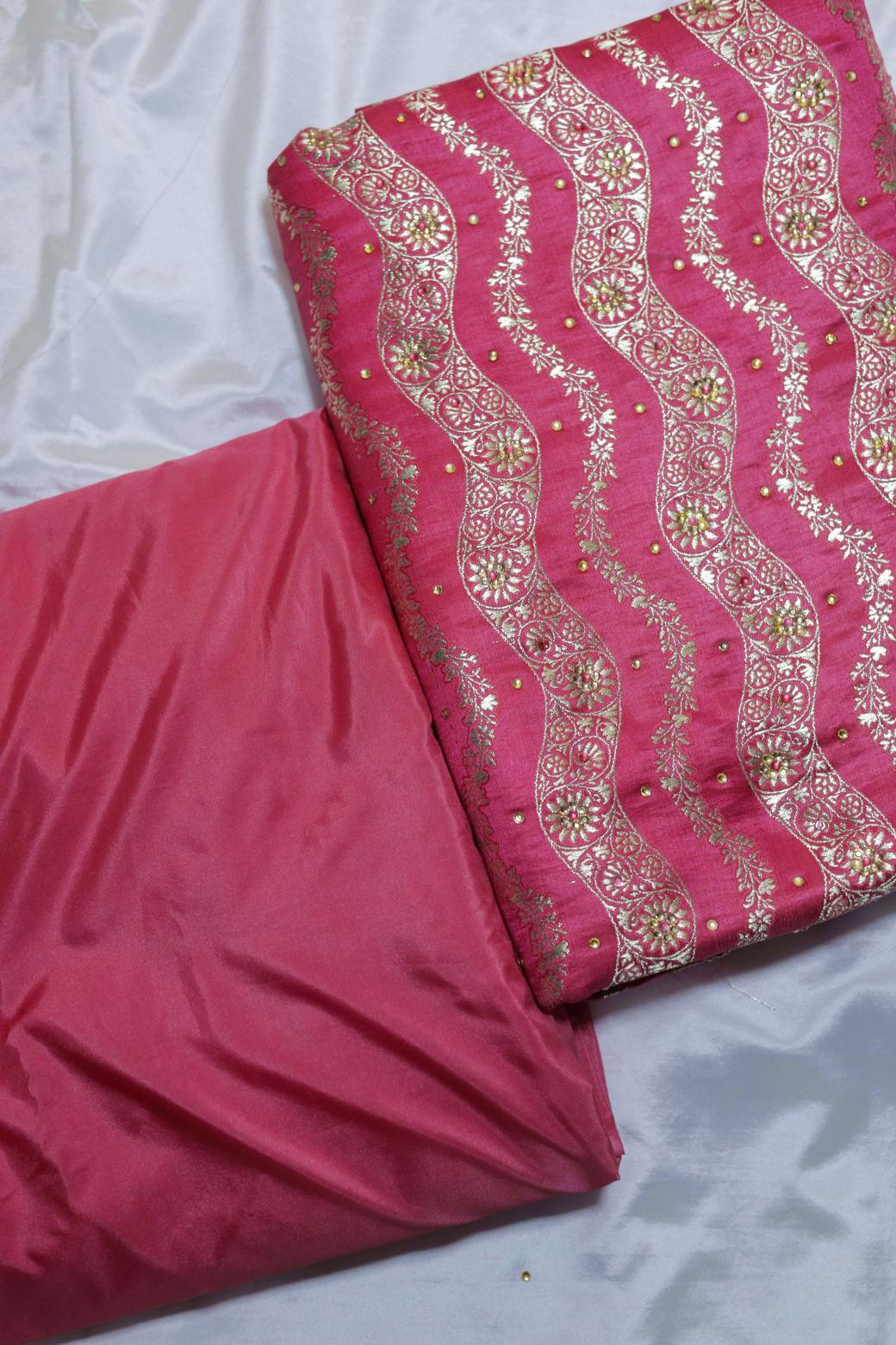 GAJRI COLOUR PURE KIMKHAB BANARASI GHARARA