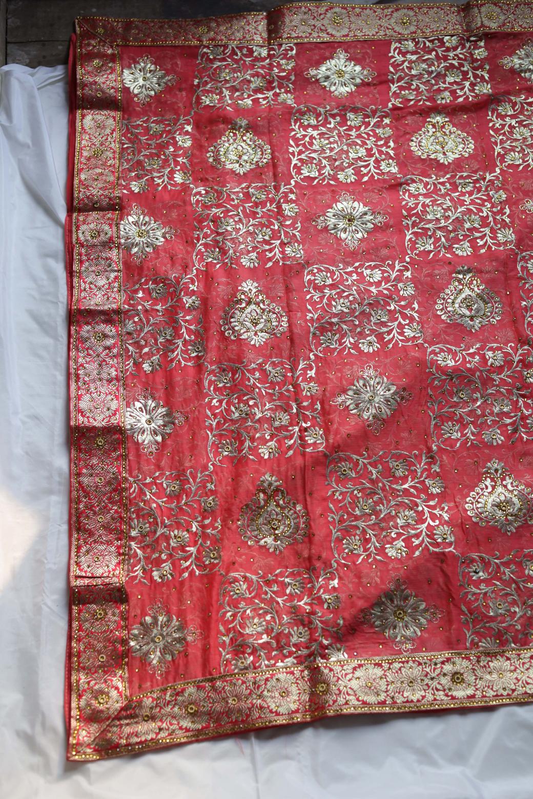GAJRI COLOUR PURE KIMKHAB BANARASI GHARARA