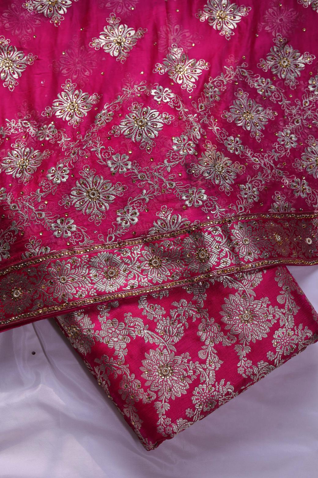 QUEEN COLOUR PURE KIMKHAB BANARASI GHARARA