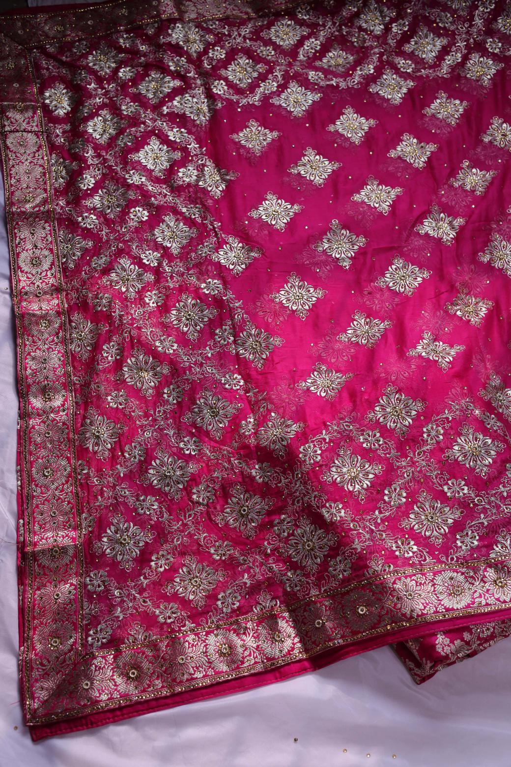 QUEEN COLOUR PURE KIMKHAB BANARASI GHARARA
