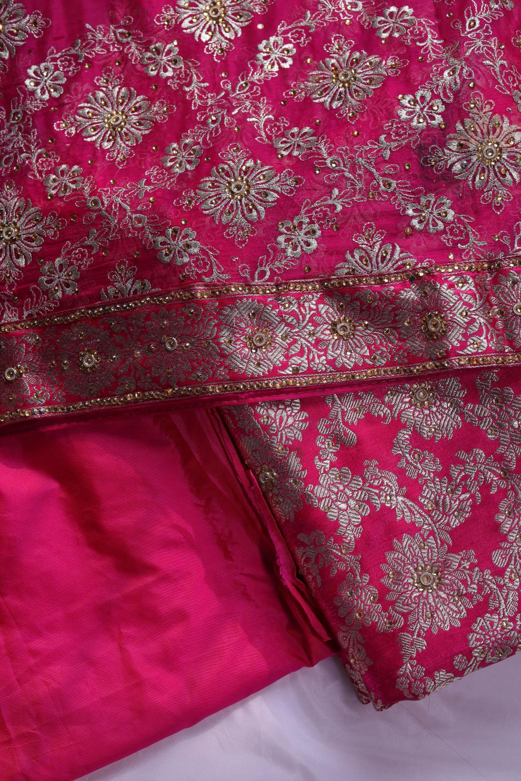 QUEEN COLOUR PURE KIMKHAB BANARASI GHARARA