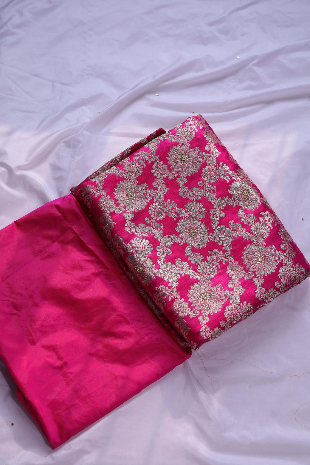 QUEEN COLOUR PURE KIMKHAB BANARASI GHARARA